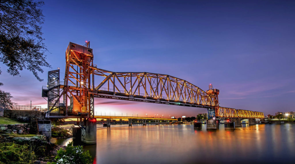 Arkansas has several historic bridges worth seeing, including Junction Bridge in Little Rock.