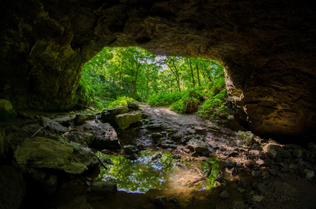 Explore the Loess Hills, Grotto of Redemption, Amana Colonies, and Maquoketa Caves State Park.