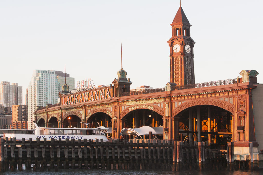 Take a train ride out of Hoboken Terminal, one of the oldest and busiest railroad stations in North America.