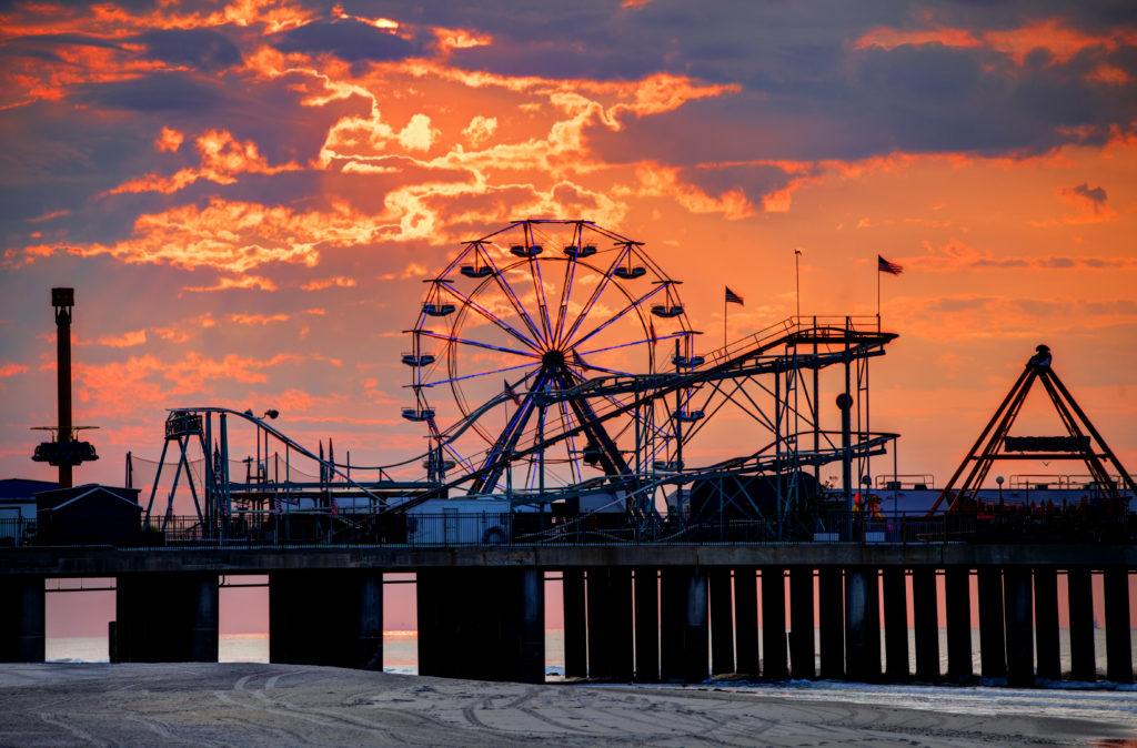 Stroll along the Atlantic City Boardwalk and discover the iconic Steel Pier.