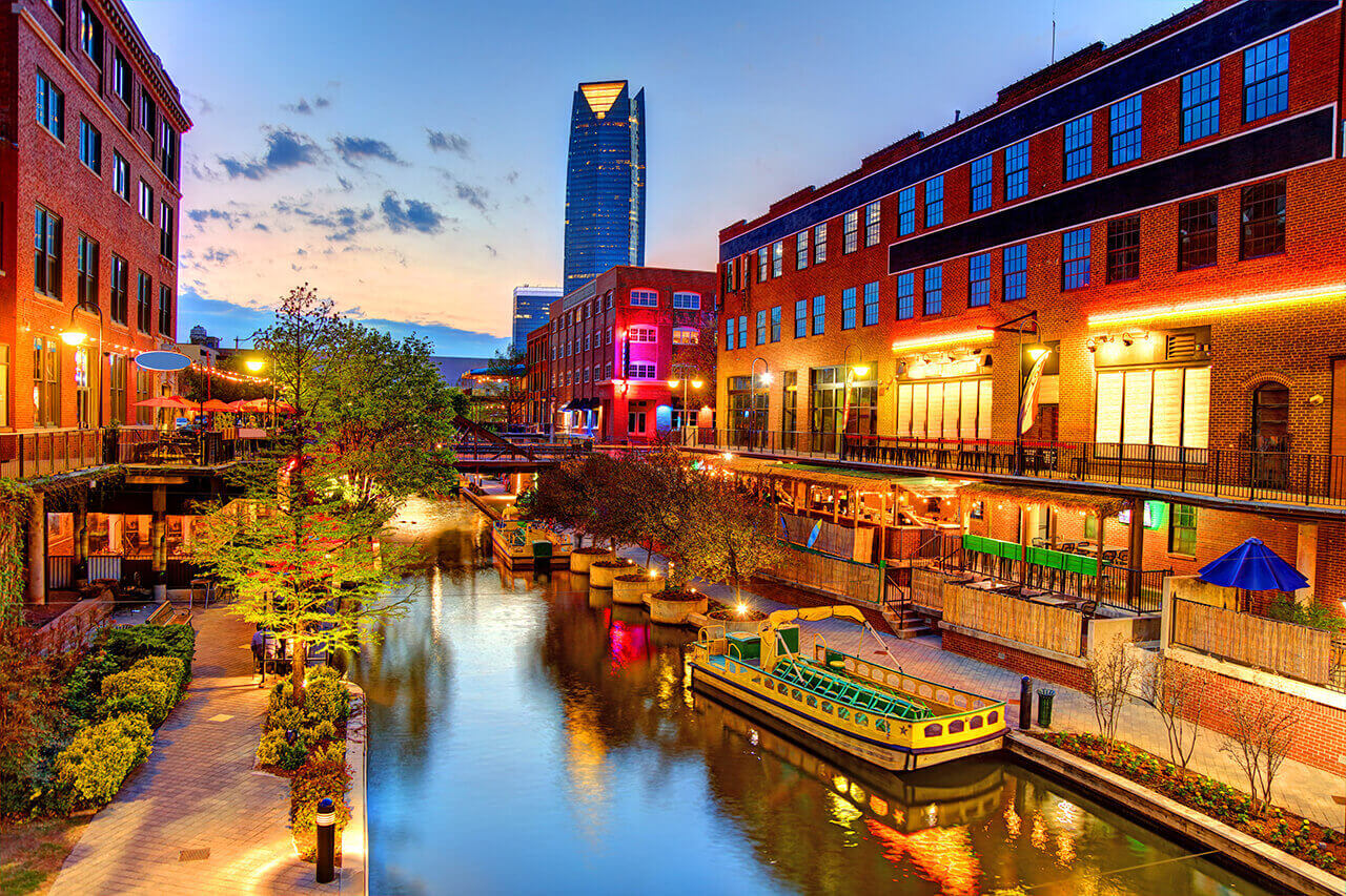Experience Oklahoma City's entertainment district for a fun night out!