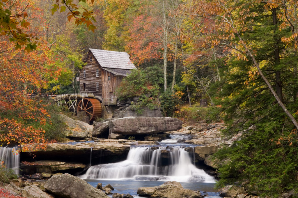 Check out the picturesque Glade Creek Grist Mill in Babcock State Park.