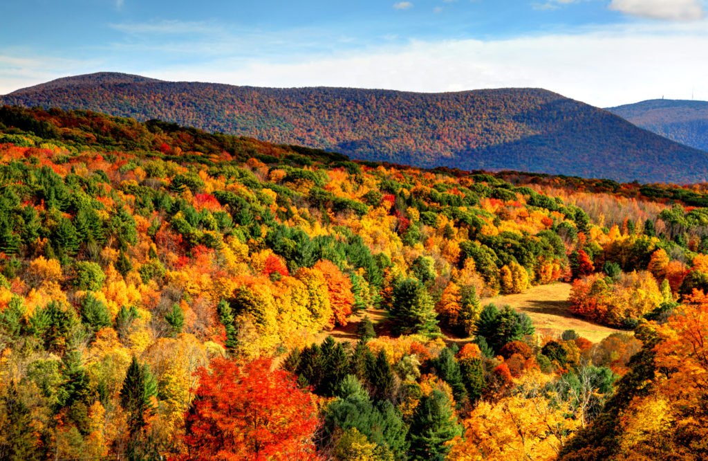 Autumn in the Berkshires region of Massachusetts