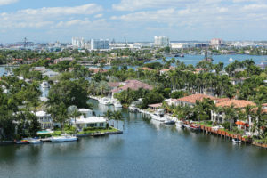 Aerial view of Fort Lauderdale's skyline