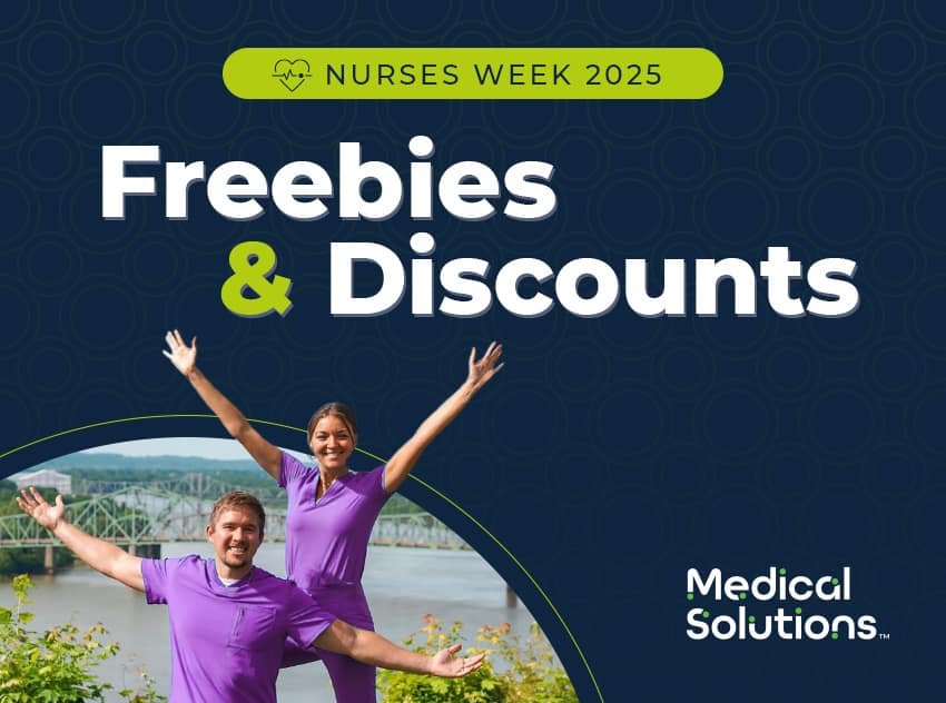 Two nurses celebrating for nurses week discounts - blog image