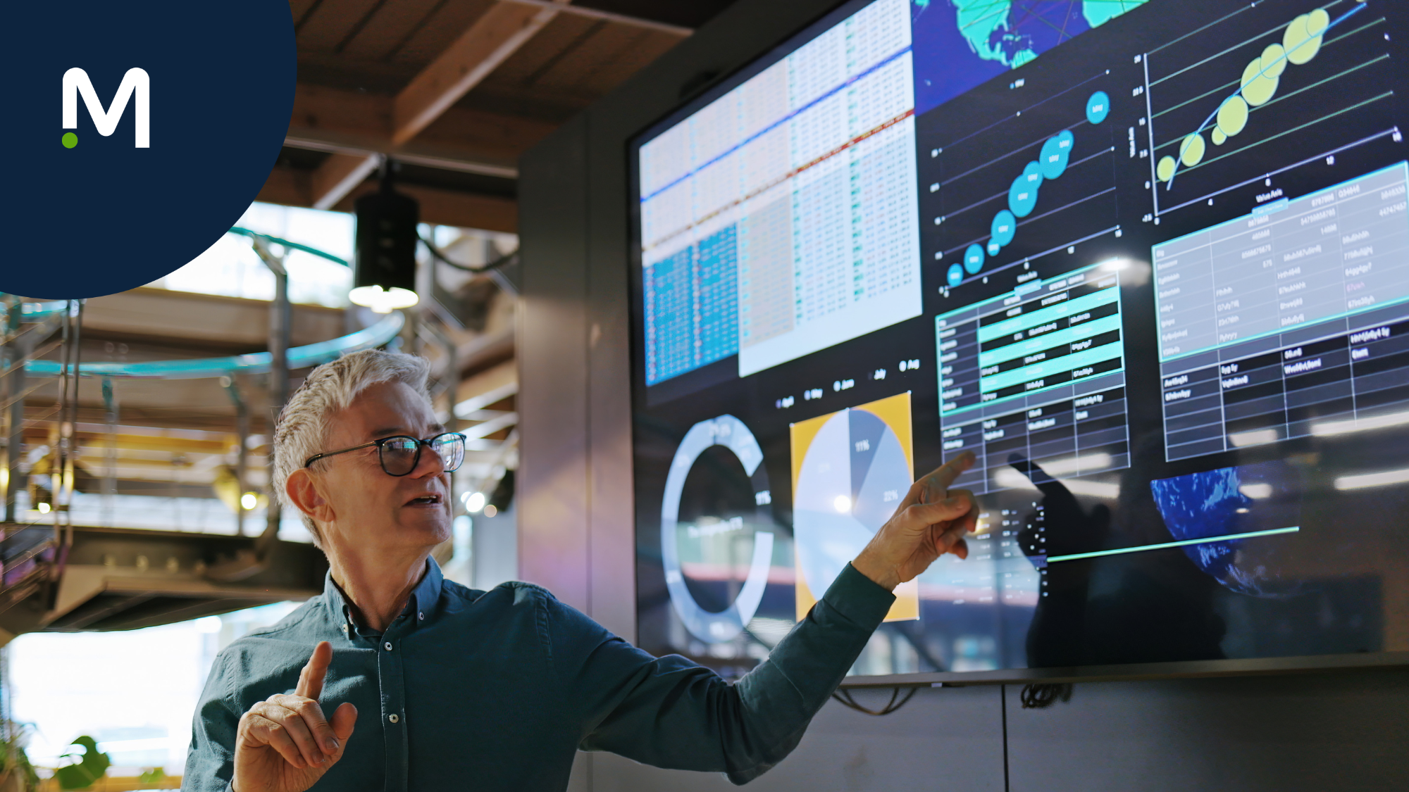 healthcare executive using • AI in healthcare workforce management